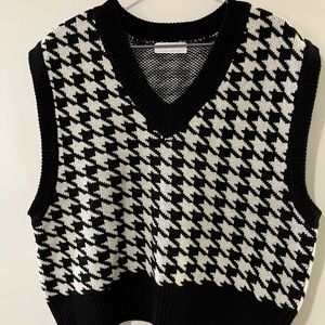 OAK+FORT houndstooth vest